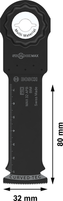Лезо для мультиінструмента Bosch PRO MAII 32 APB, 32x80 мм.