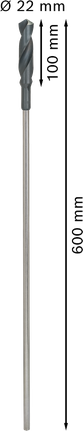 Монтажне свердло Bosch PRO Wood HSS 22x600 мм.