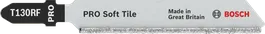 Пиляльне полотно для лобзика Bosch PRO Soft Tile T130RF для м'якої кераміки.