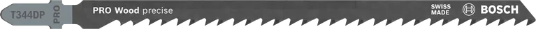 Прецизійне полотно для лобзика Bosch PRO Wood T344DP для чистих розрізів.