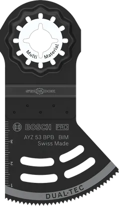 Мультитулове лезо Bosch PRO AYZ 53 BPB для різних матеріалів.