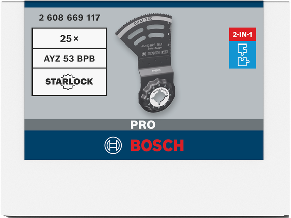 Bosch PRO AYZ 53 BPB Лезо 53×40 мм, 25 шт.