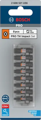 Набір ударних біт Bosch PRO TH, 8 предметів.