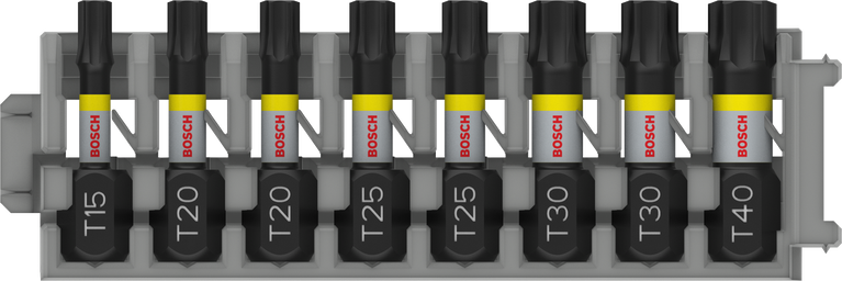Набір ударних біт Bosch PRO Torx T15-T40, 8 предметів.