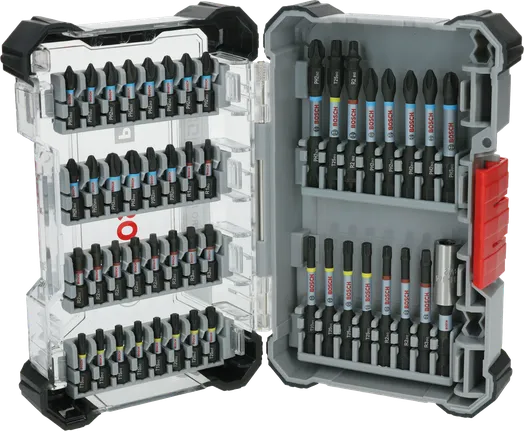 Набір біт для ударної викрутки Bosch PRO, 48 предметів у футлярі.