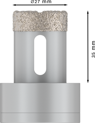Керамічний різець для сухого монтажу Bosch PRO 27x35 мм з X-Lock.