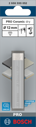 Свердло для сухого свердління Bosch PRO Ceramic 12 мм.
