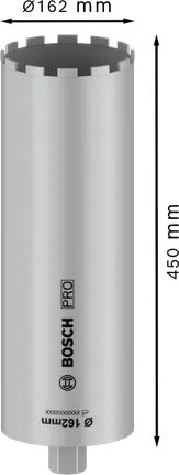 Коронний різець Bosch PRO для мокрого свердління 162x450 мм 1 1/4" UNC.