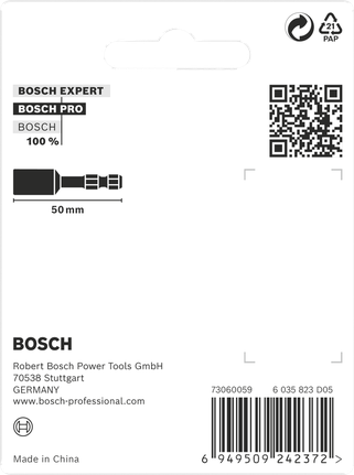 Набір торцевих ключів Bosch PRO 8×50 10×50 13×50 мм 3 предм.