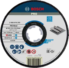 Відрізний диск Bosch PRO Metal Bond X-Lock 125 мм.