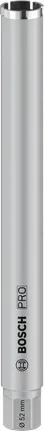 Коронний різець Bosch PRO для мокрого свердління 52x450 мм для точного свердління.