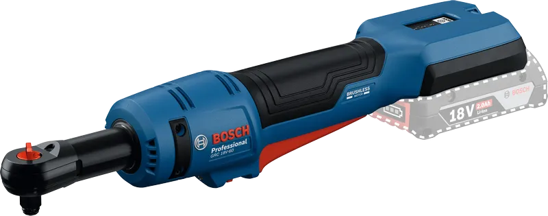 Акумуляторний тріскачковий ключ Bosch GRC 18V-60 з акумулятором 2.0 Ah.