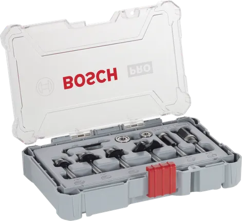 Набір фрез Bosch PRO для обробки країв та обрізки, 6 предм.