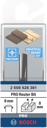 Пряма фреза Bosch PRO 8 мм.