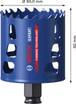 Твердосплавна коронка Bosch EXPERT Multi Material 60 мм.