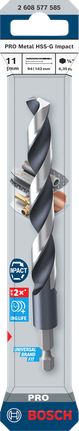 Свердло Bosch PRO Metal HSS-G Impact 11 мм.