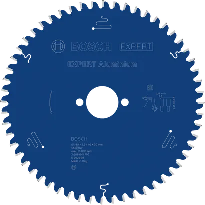 Алюмінієве дискове пильне полотно Bosch EXPERT, 190 мм.