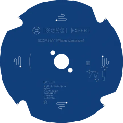 Дискова пилкова пилка Bosch EXPERT для фіброцементу, 165 мм.