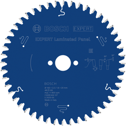 Дискове пильне полотно Bosch EXPERT для ламінованих панелей, 48 зубців.