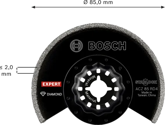 Сегментна лезо Bosch EXPERT ACZ 85 RD4, 85 мм.