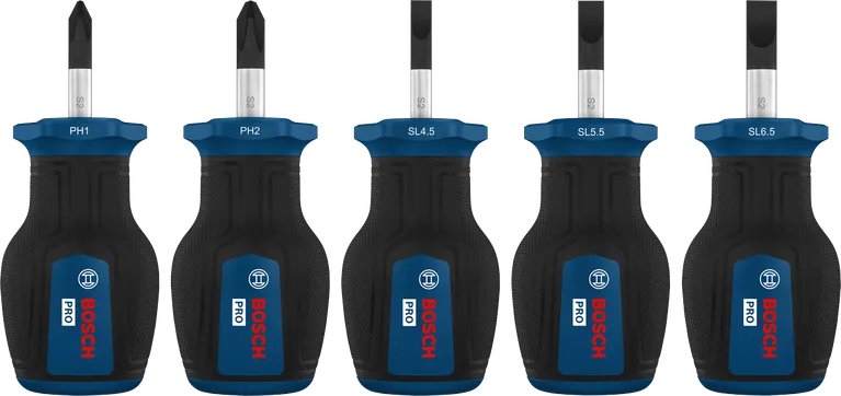 Набір коротких викруток Bosch PRO PH/SL з хвостовиками S2.