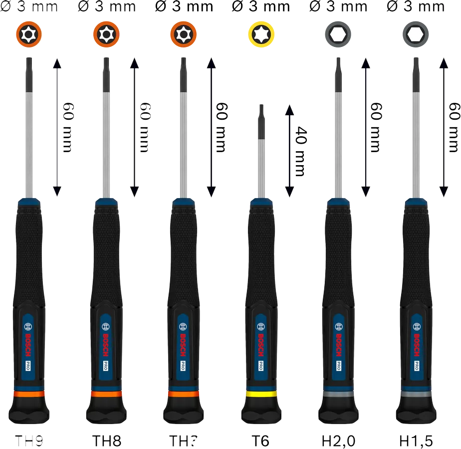 Набір викруток PRO Precision TX/TH/H, 6 шт.