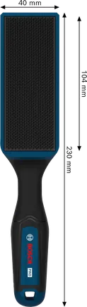 Щітка-пилка Bosch PRO 230 мм з ергономічною ручкою.