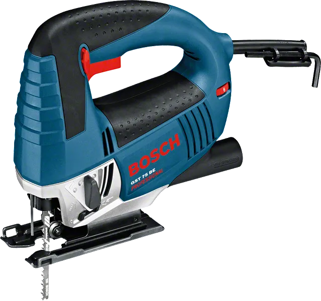 Sierra de calar Bosch GST 75 BE para cortes precisos de madera.