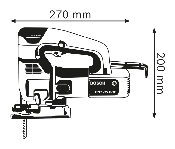 Dimensiones de la sierra de calar.