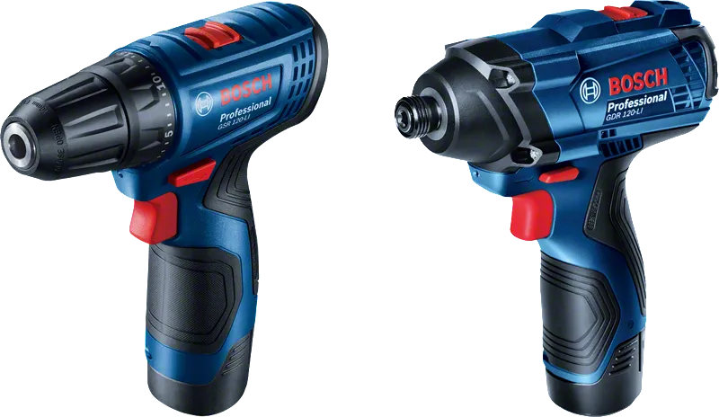 Taladro atornillador de impacto inalámbrico Bosch GSR 120-LI y GDR 120-LI.