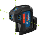 Láser de puntos Bosch GPL 5 G con autonivelación.