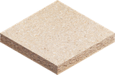 Tablero de partículas.