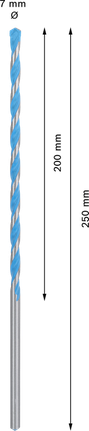 Broca multiconstrucción Bosch EXPERT CYL-9 7 x 200 mm.