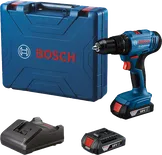 Taladro inalámbrico Bosch GSB 18V-45 con estuche y cargador.