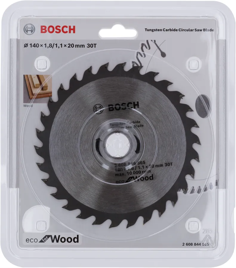 Hoja de sierra circular Bosch ecológica para madera.