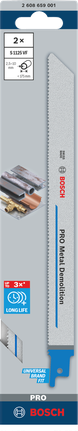 Hoja de sierra recíproca Bosch PRO Metal Demolition S1125VF BIM.