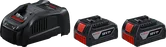 Kit de inicio Bosch GAL 1880 CV con 2 baterías de 18 V 4,0 Ah.