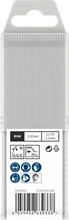 Hojas de sierra de calar Bosch PRO Metal Pipes Profiles T321AF 132 mm 25 uds.