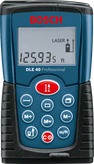 Medidor láser Bosch DLE 40 con pantalla digital.