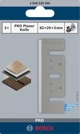 Cuchilla cepilladora Bosch PRO 82×29×3 mm.