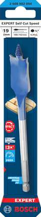 Broca de pala autocortante Bosch EXPERT de 19 x 152 mm.