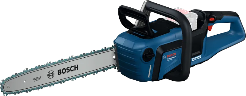 Motosierra inalámbrica Bosch GKE 18V-40 con batería de 8Ah.