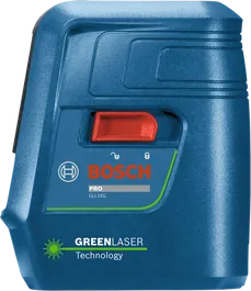 Herramienta de nivelación láser Bosch GLL3XG con láser verde.