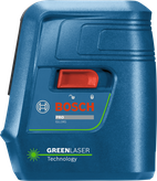 Herramienta de nivelación láser Bosch GLL3XG con láser verde.
