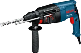 Taladro percutor rotativo Bosch GBH 2-26 DRE con empuñadura lateral.