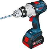 Taladro inalámbrico Bosch GSB 18V con batería de 3,0 Ah.