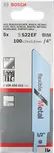Hoja de sierra recíproca Bosch S 522 EF para corte de metal.