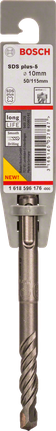 Broca para taladro percutor Bosch SDS plus-5 de 10 mm.