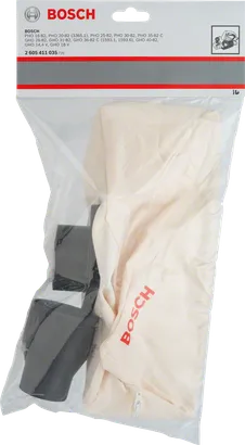 Accesorio bolsa de polvo Bosch para cepillos, diámetro 40-44 mm.