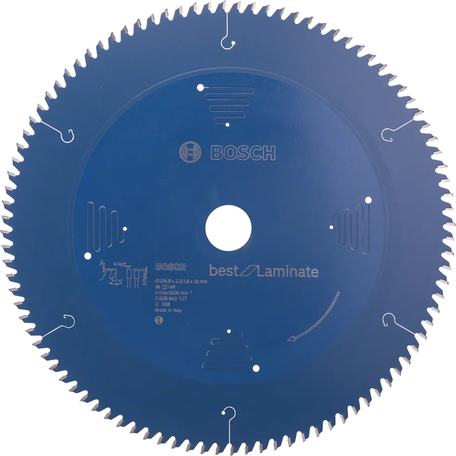 Hoja de sierra circular Bosch de 305 mm, la mejor para laminados.